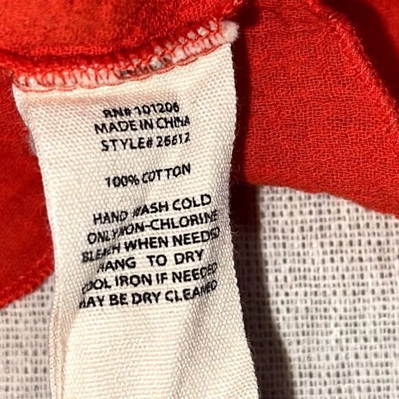 Soft Surroundings | Siesta Key Tunic in Fiery Red | Large - Picture 7 of 8